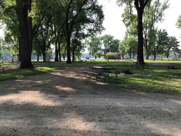A photo of Site 0024 of Loop Upper at BLACKHAWK PARK with Picnic Table, Electricity Hookup, Fire Pit