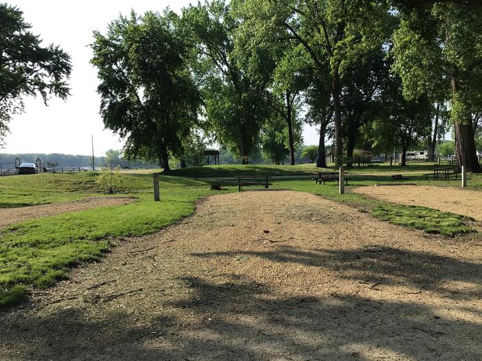 A photo of Site 0019 of Loop Upper at BLACKHAWK PARK with Picnic Table, Electricity Hookup, Fire Pit