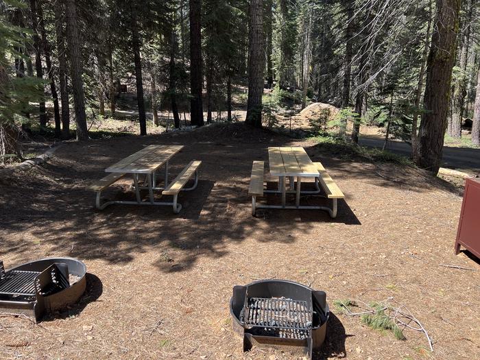 Site 513 fire rings and tables.