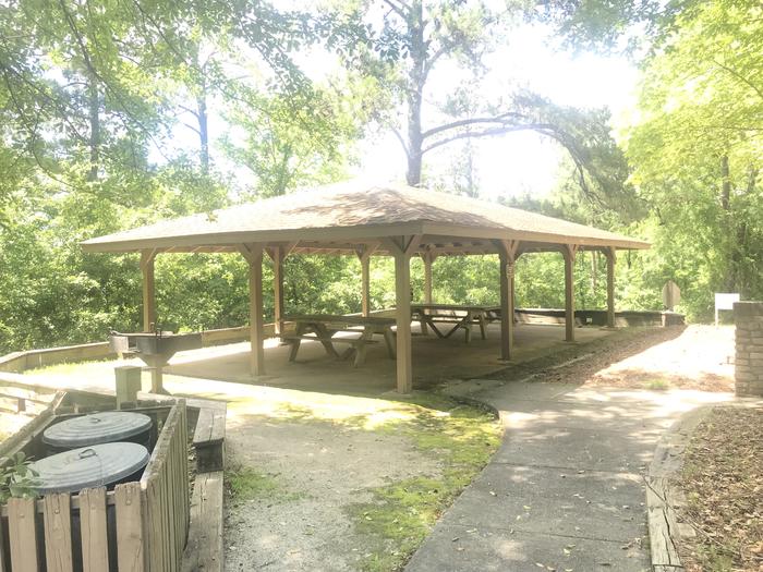 2 picnic tables and 1 grillHill Top Shelter