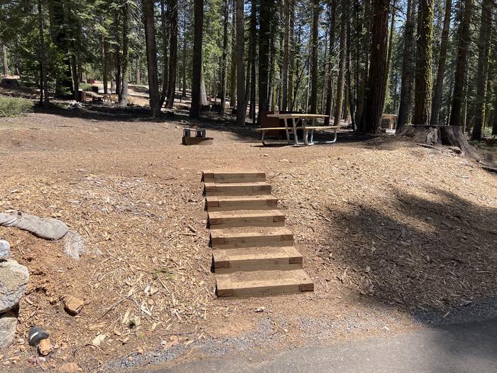 Site 504 steps to tent area.