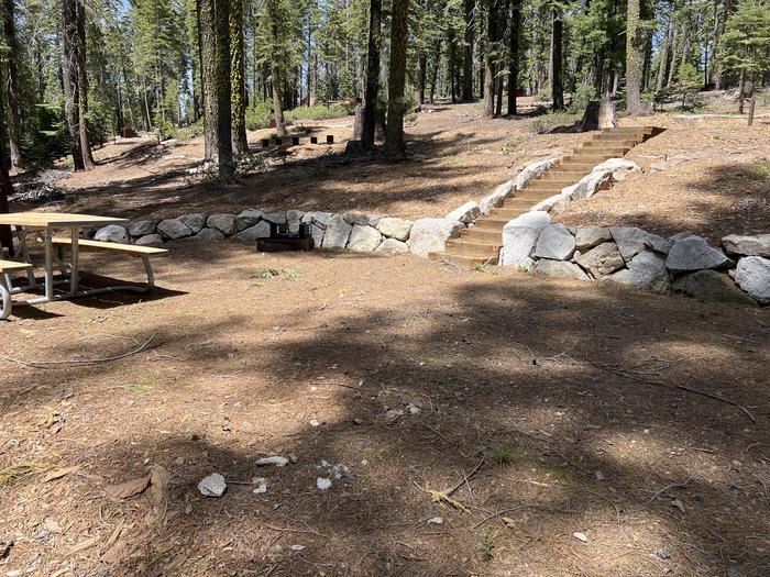 Site 521 stairs up to parking pad.