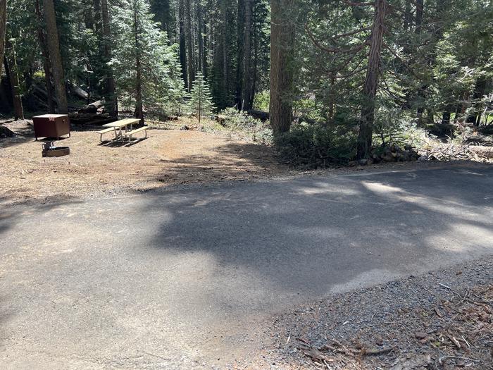 Site 512 parking pad looking toward tent area.