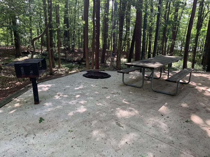 A photo of Site 18 of Loop LLOO at BUFFALO PARK with Picnic Table, Fire Pit, Lantern Pole