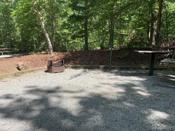 A photo of Site 51 of Loop RIGH at LONGWOOD PARK with Fire Pit, Lantern Pole