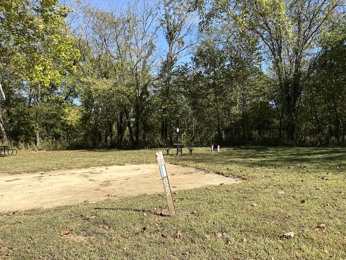A photo of Site 822 of Loop Loop 800 at ALLEY SPRING with Picnic Table, Fire Pit, Lantern Pole