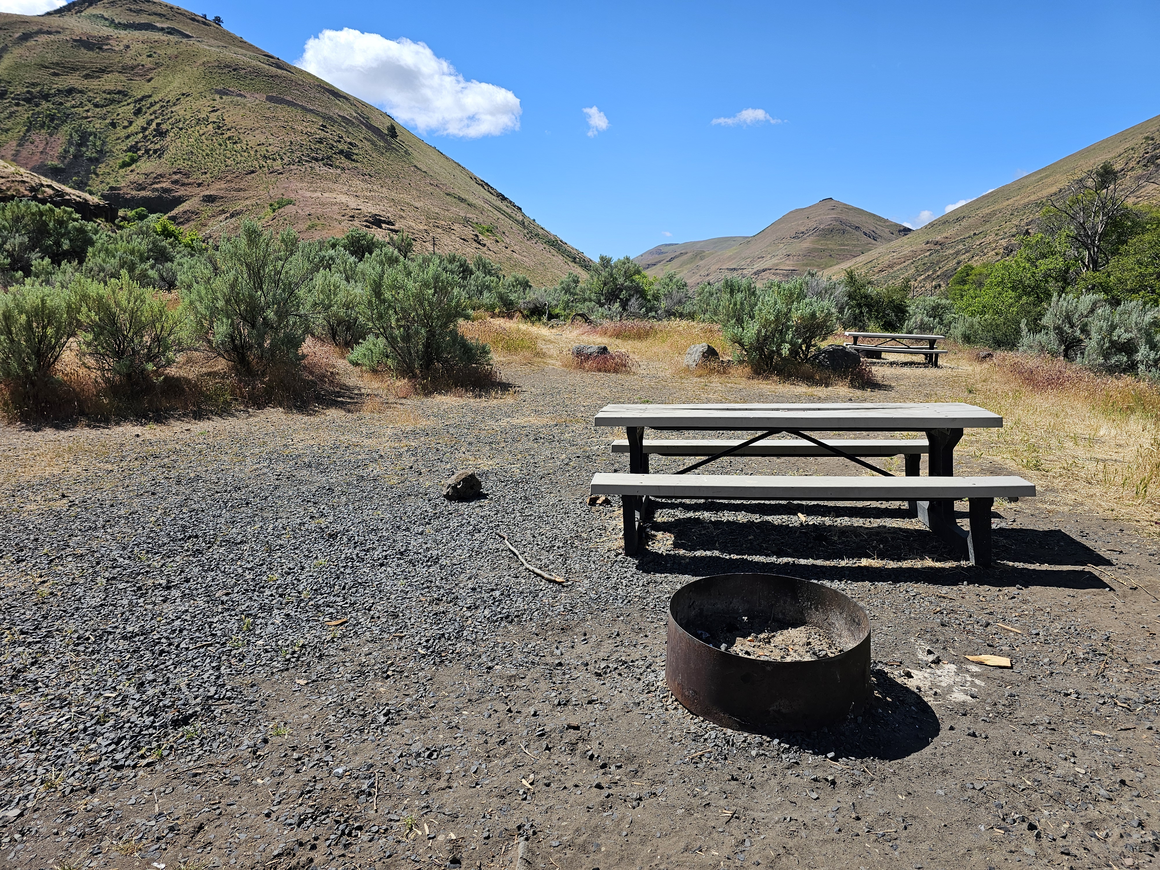 Walk-in campsites 1 & 2 at Devil's Canyon Campground