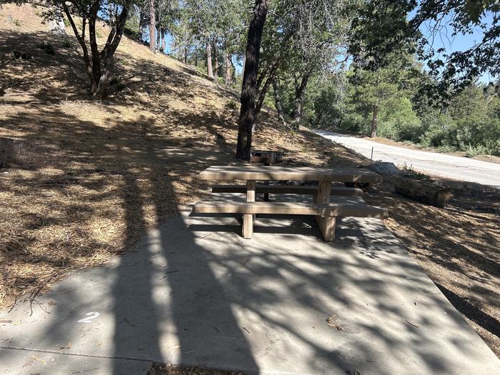 A photo of Site 2 of Loop Peavine at Peavine Campground with Picnic Table, Fire Pit, Shade, Tent Pad