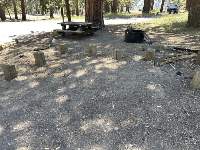 A photo of Site 1 of Loop Grassy Hollow at Grassy Hollow with Picnic Table, Fire Pit, Shade