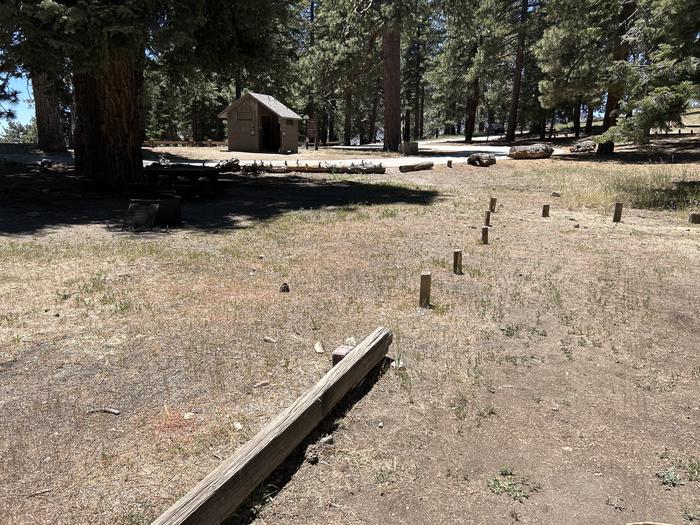 A photo of Site 5 of Loop Grassy Hollow at Grassy Hollow with Picnic Table, Fire Pit, Shade