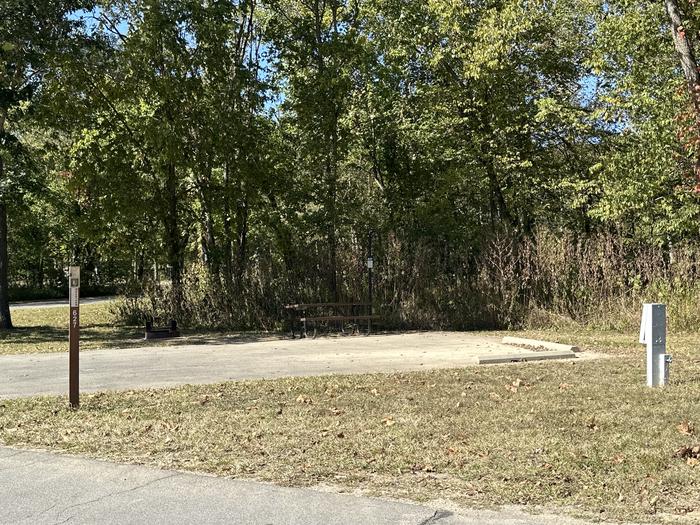 A photo of Site 627 of Loop Loop 600 at ALLEY SPRING with Picnic Table, Electricity Hookup, Fire Pit, Lantern Pole, Water Hookup