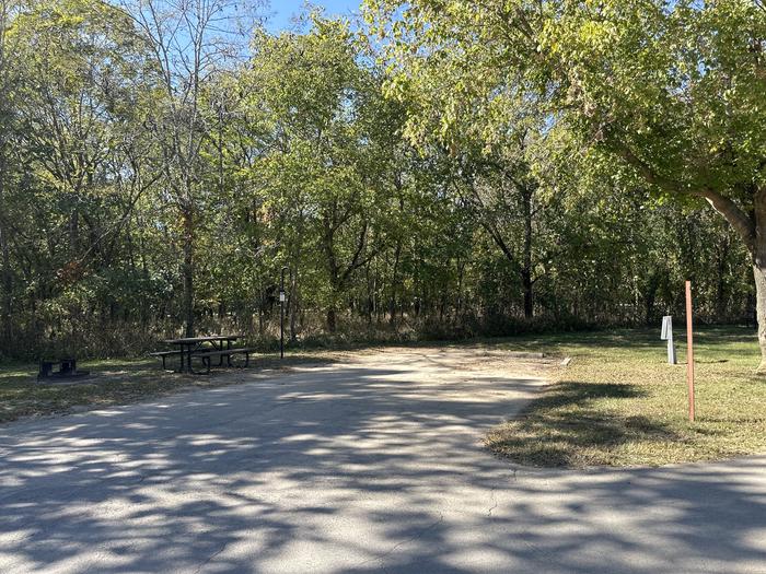 A photo of Site 607 of Loop Loop 600 at ALLEY SPRING with Picnic Table, Electricity Hookup, Fire Pit, Lantern Pole, Water Hookup