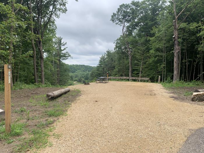 View of whole campsite.View of site 18 from road (2). - Updated summer of 2024