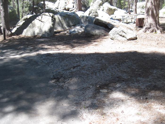 Site 50 parking pad on dirt and gravel (perspective)Parking pad for site #50