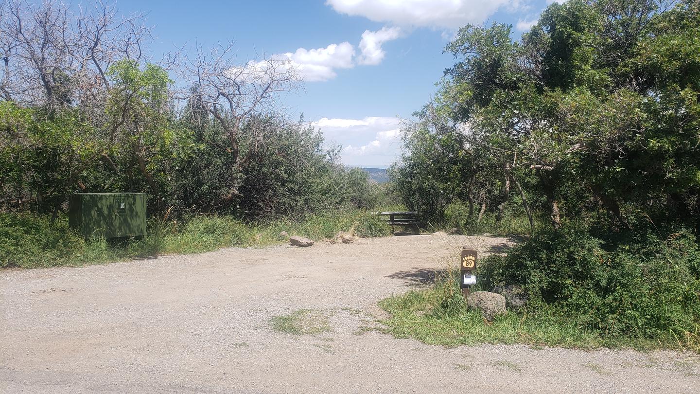 South Rim Campsite B9 Parking PadParking Pad at site B9