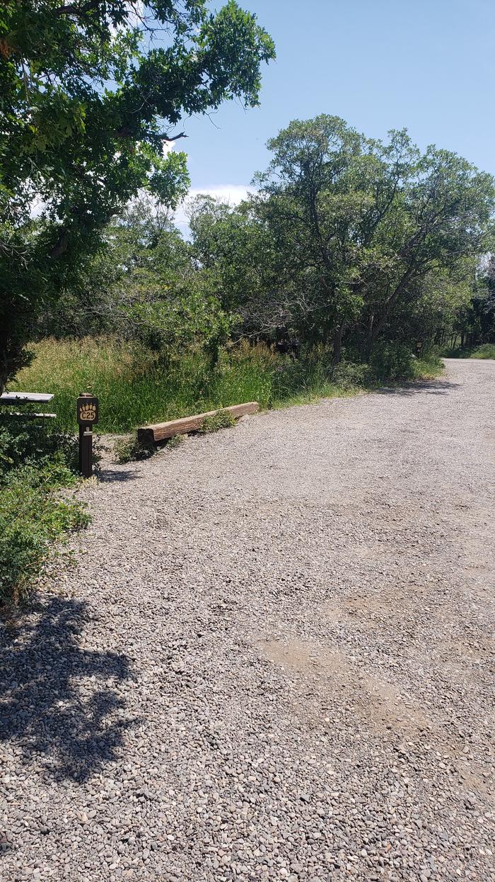 South Rim Campground site C25 parking