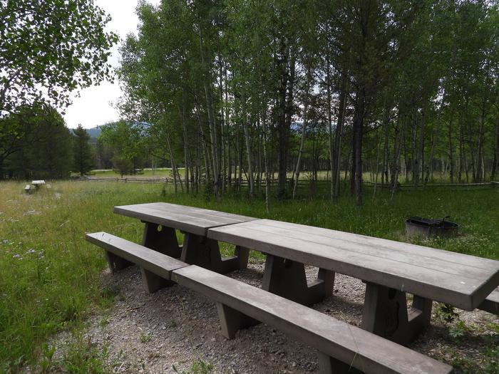 Concrete tables throughout campgroundConcrete tables located throughout the campground