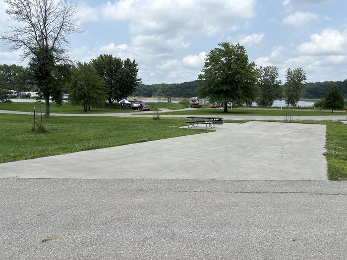 A photo of Site W76 of Loop WOVC at West Overlook Campground with Picnic Table, Electricity Hookup, Fire Pit, Water Hookup