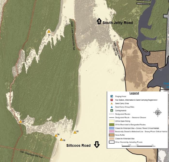 Sand Camp MapThis is a portion of the North Riding Area OHV Map