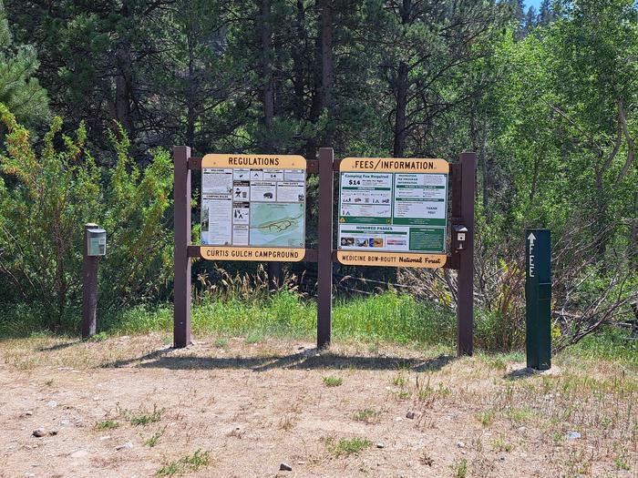 Curtis Gulch Campground Information and Fee Station Douglas WYCurtis Gulch Campground Information and Fee Station