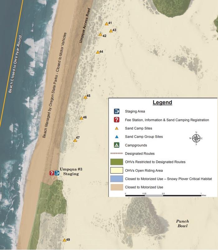 Sand Camp MapThis is a portion of the Middle Riding Area OHV Map