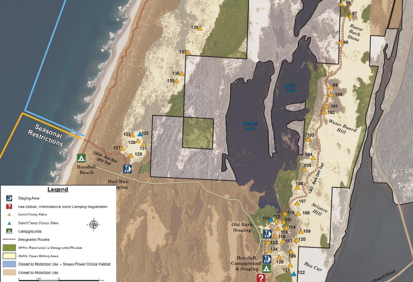 SAND CAMP MAPThis is a portion of the South Riding Area OHV Map