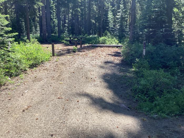 A photo of Site 10 of Loop Target Meadows at Target Meadows Campground with Picnic Table, Fire Pit, Shade, Tent Pad