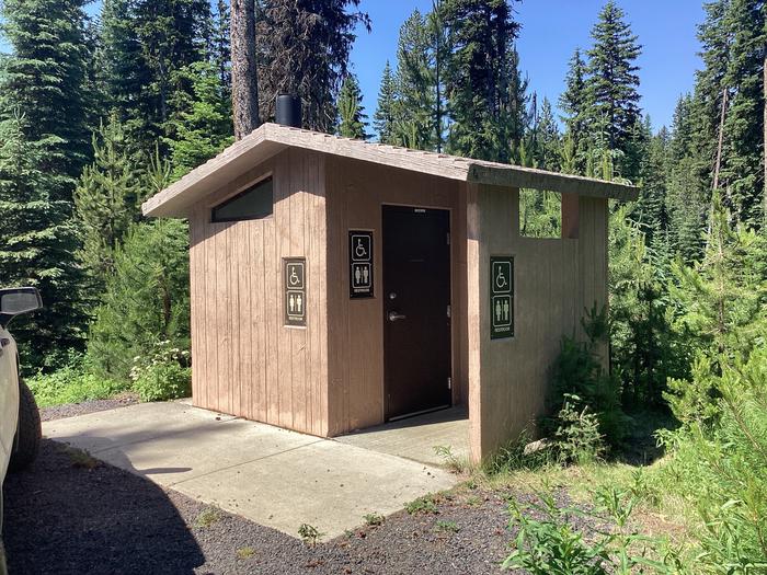 A photo of restroom facility Target Meadows Campground