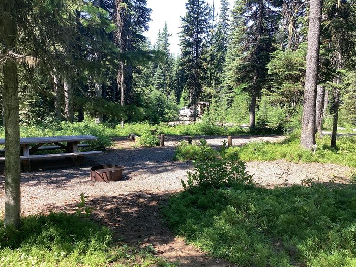 A photo of Site 16 of Loop Target Meadows at Target Meadows Campground with Picnic Table, Sewer Hookup, Fire Pit, Tent Pad