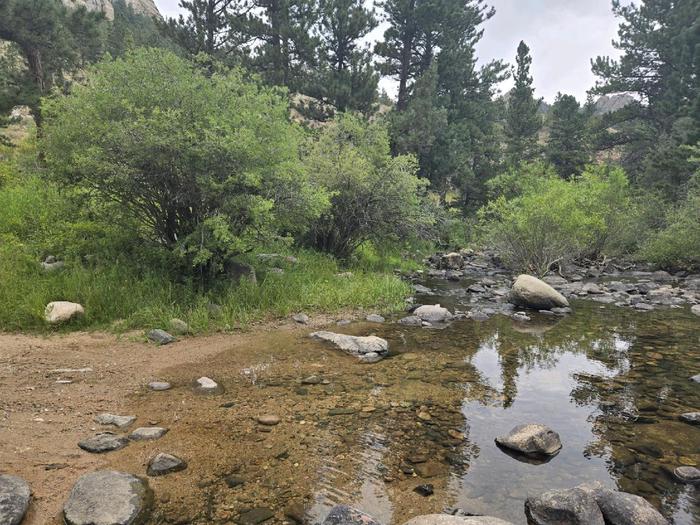 LaBonte Creek at trail crossing LaBonte Creek at trail crossing