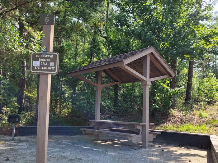 1 picnic table under shelterCHP mini shelter 5