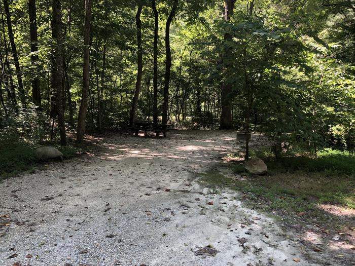 A photo of Site 001 of Loop CAVE MOUNTAIN LAKE FAMILY CAMP at CAVE MOUNTAIN LAKE FAMILY CAMP with No Amenities Shown