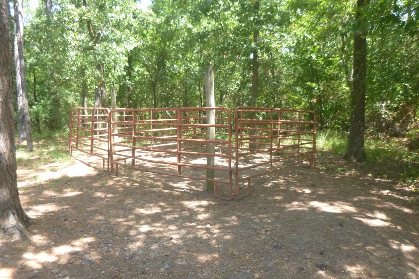 Site E10 with horse penHorse pen at site E10