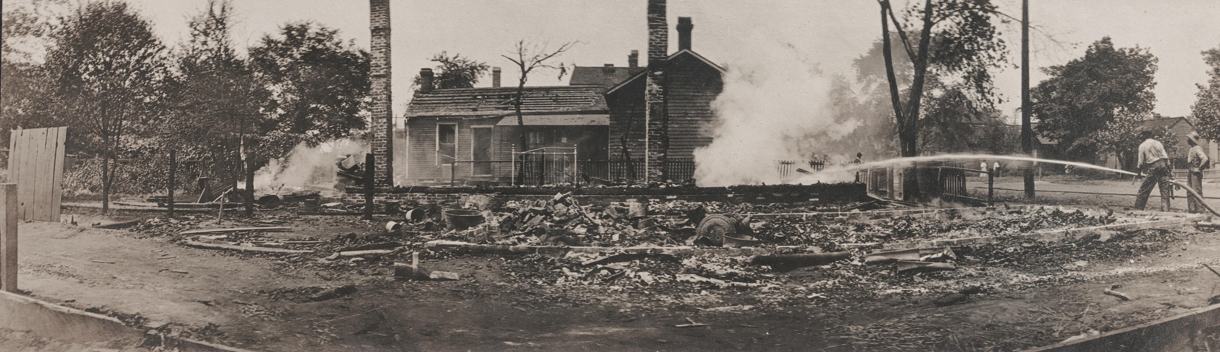 Destroyed Home at 9th and Madison Streets