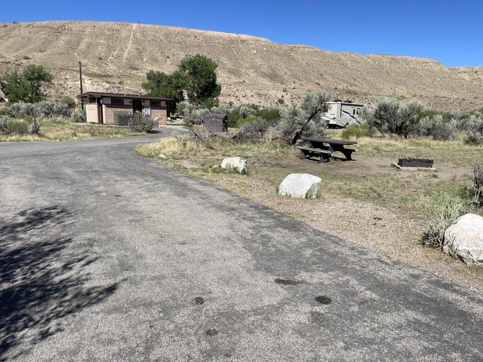 A photo of Site 3 of Loop A at GREEN RIVER CAMPGROUND with Picnic Table, Fire Pit