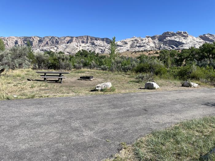 A photo of Site 3 of Loop A at GREEN RIVER CAMPGROUND with Picnic Table, Fire Pit