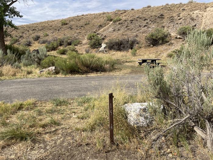 A photo of Site 15 of Loop A, GREEN RIVER CAMPGROUND with Picnic Table