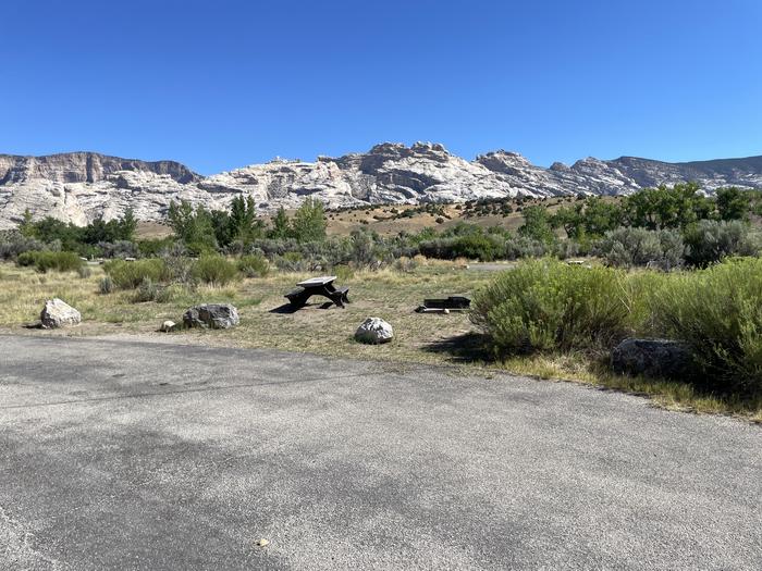 A photo of Site 14 of Loop A at GREEN RIVER CAMPGROUND with Picnic Table, Fire Pit