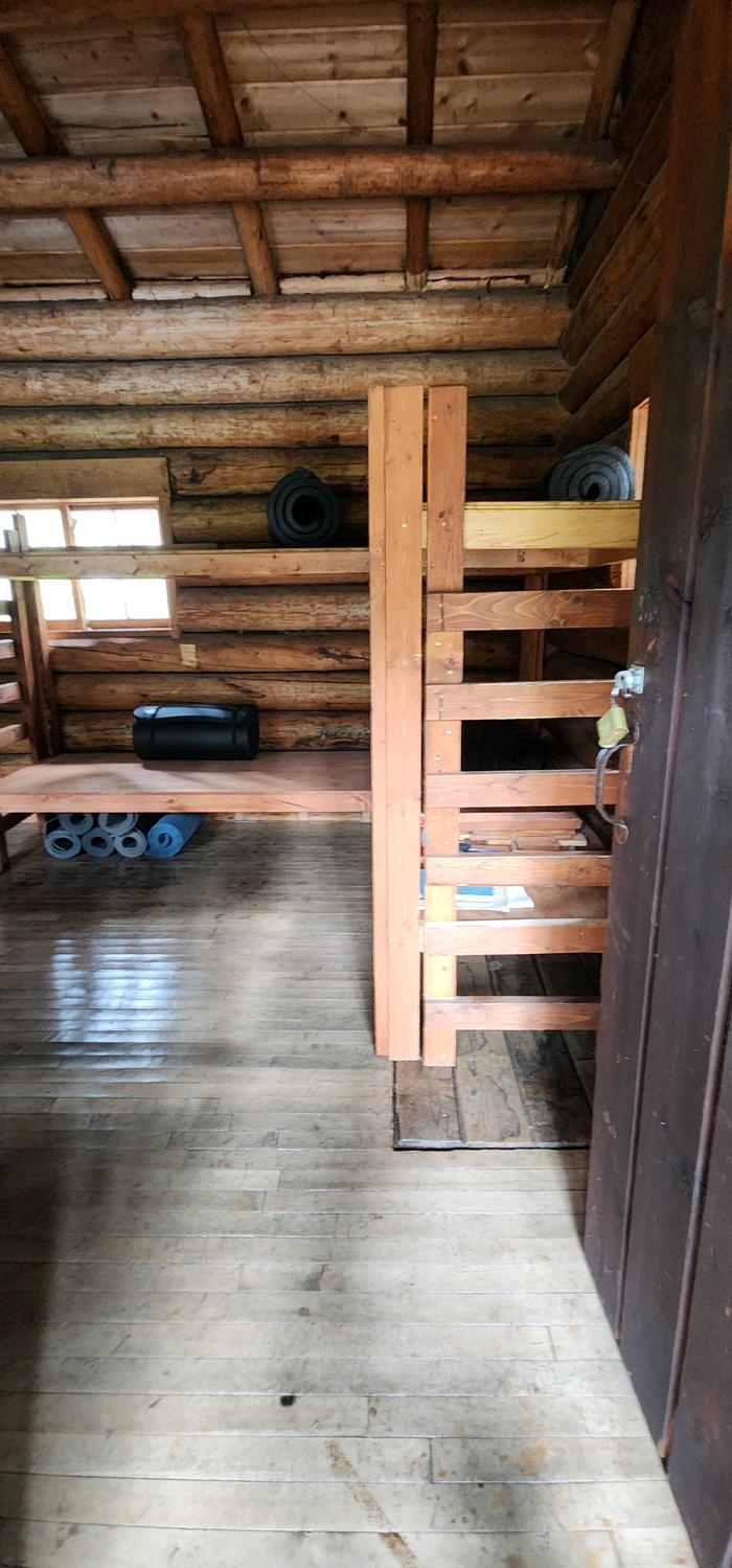 Interior of cabin near doorInterior of cabin