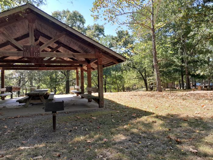 Pavilion at Little Pines Day Use AreaPicnic pavilion at Little Pines Day Use Area