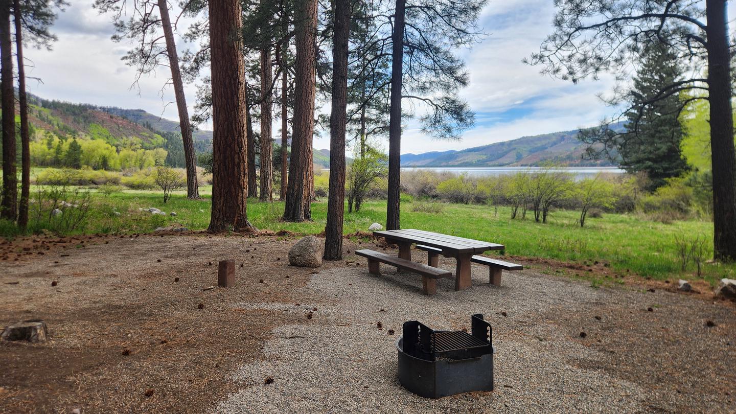 North Canyon campsite with lake view