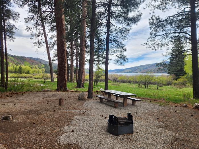 Site 6 offers views and lake access