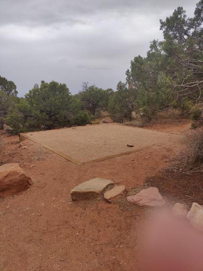 A photo of the tent pad at Site 03 of Loop A at SADDLEHORN CAMPGROUNDA photo of Site 03 of Loop A at SADDLEHORN CAMPGROUND