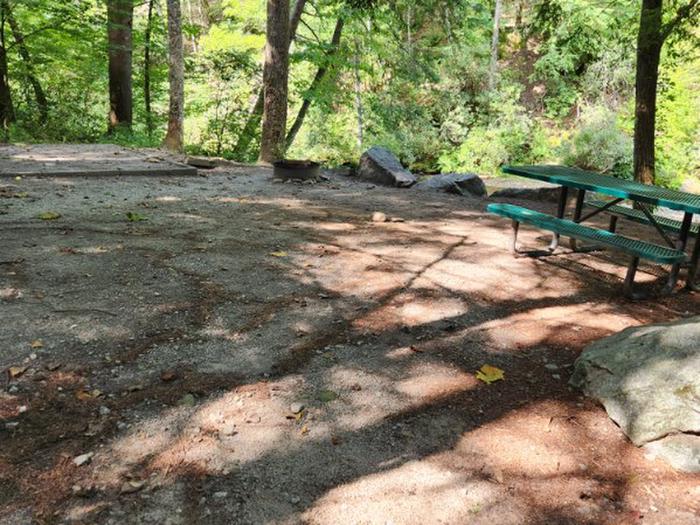 Next to the RiverWelcome to Site #2 at Tallulah River Campground. Nestled right next to the river.