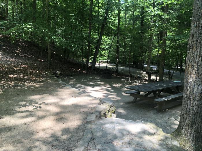 A photo of Site 010 of Loop CAVE MOUNTAIN LAKE FAMILY CAMP at CAVE MOUNTAIN LAKE FAMILY CAMP with Picnic Table