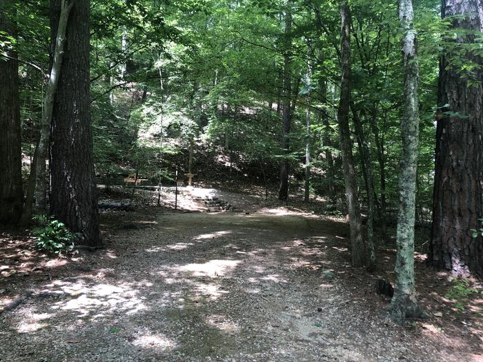 A photo of Site 014 of Loop CAVE MOUNTAIN LAKE FAMILY CAMP at CAVE MOUNTAIN LAKE FAMILY CAMP with Shade, Tent Pad