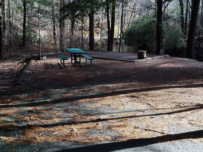 Beautiful walk in to the riverTallulah River site #9 is a beautiful riverside site at the far end of the campground. Come enjoy this favorite site of many.