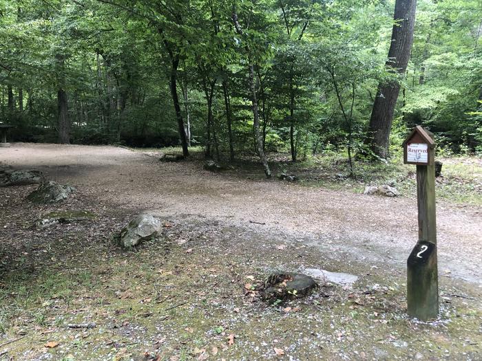 A photo of Site 002 of Loop CAVE MOUNTAIN LAKE FAMILY CAMP at CAVE MOUNTAIN LAKE FAMILY CAMP with No Amenities Shown