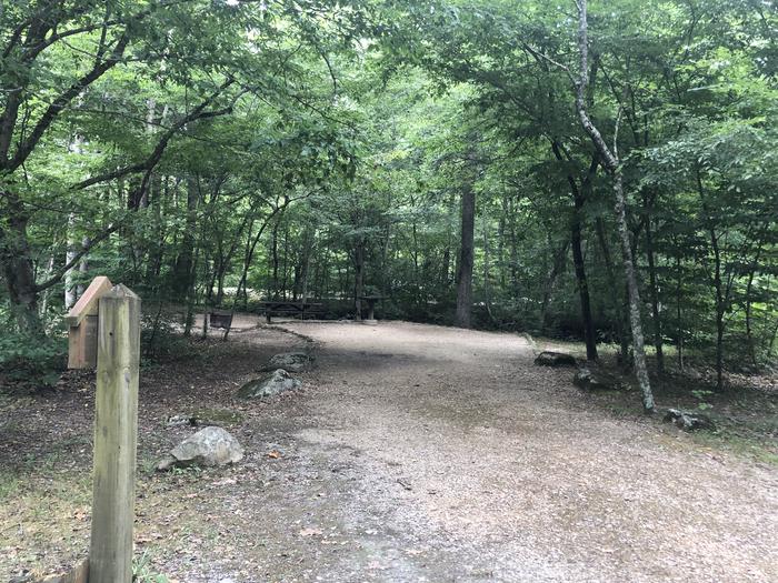 A photo of Site 002 of Loop CAVE MOUNTAIN LAKE FAMILY CAMP at CAVE MOUNTAIN LAKE FAMILY CAMP with Shade, Tent Pad