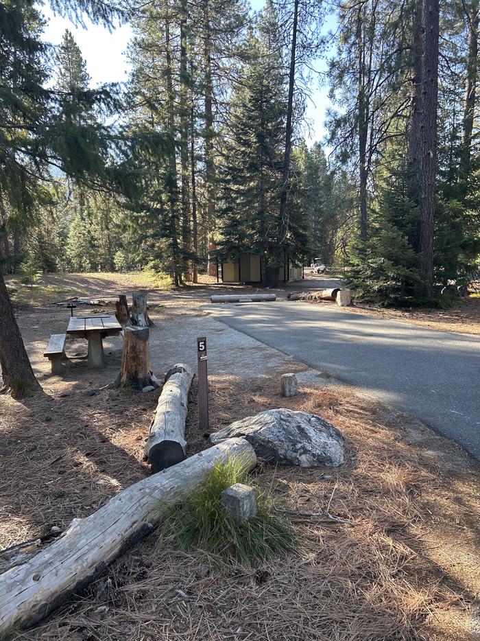 A photo of Site 05 of Loop South Loop at NASON CREEK CAMPGROUND with Picnic Table, Fire Pit